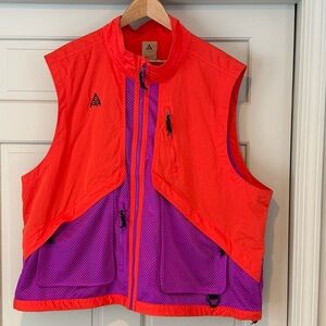Nike ACG Utility Vest Men’s XXL Red Purple All Conditions Gear Multi-Pocket